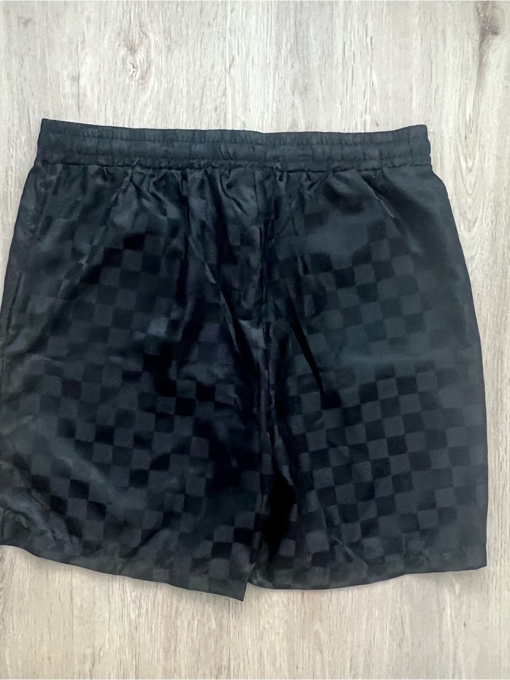 NWT Umbro Soccer Shorts Mens M Black Checkered Logo Athletic Shorts Y2K Vintage - Picture 4 of 11